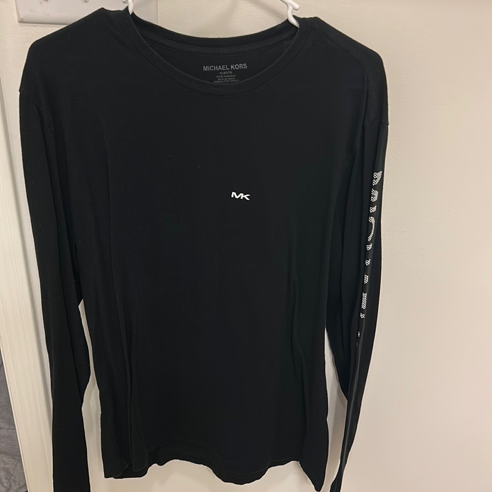 black michael kors long sleeve t-shirt
